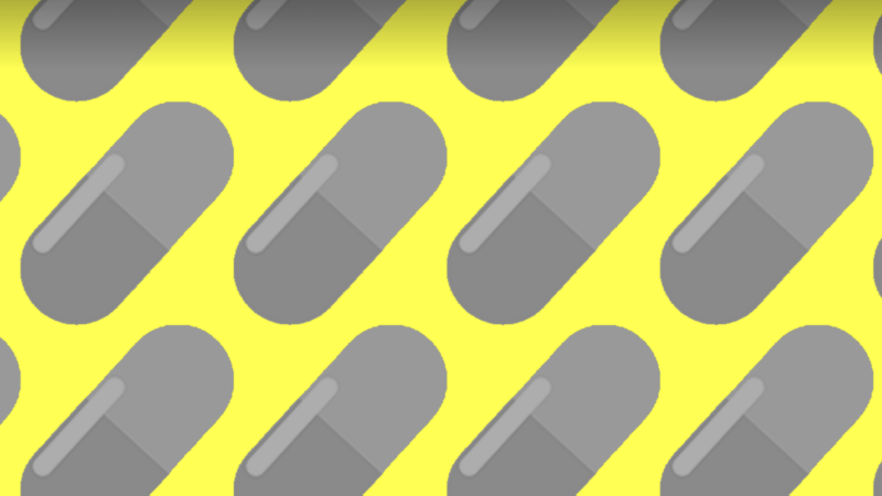 Pills neon background