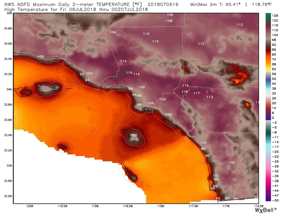 All-time high temperature records set throughout Southern California, including Los Angeles